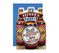 Hallmark Father's Day Card - Contemporary Die Cut Beer Bottles Design