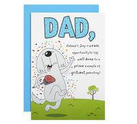 Hallmark Fathers Day Card For Dad 3D & Pop Up Fun White Dog & Steak Design