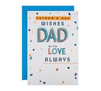 Hallmark Father's Day Card for Dad - Contemporary Multicoloured Text Based Design