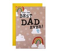 Hallmark Fathers Day Card for Dad, Fold-Out Activity & Colour-in Page, Banner, Fun, From Daughter, From Son, Rainbow