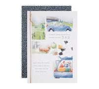 Hallmark Fathers Day Card for Dad, Special Memories Storytime Design, Blue, Green