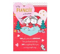 Hallmark Fiancee Christmas Card 'Love You'- Medium