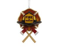 Hallmark Fire and Rescue Emblem Christmas Ornament