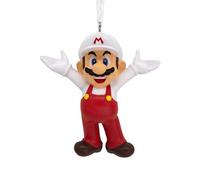 Hallmark Fire Mario Hanging Ornament, Nintendo Super Mario Tree Decoration, Resin Hanging Ornament, Christmas Hanging Ornament, Gifts for Christmas