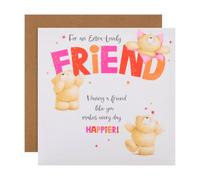Hallmark Forever Friends Birthday Card for Friend - Pink Text Design