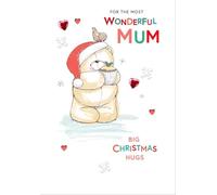 Hallmark Forever Friends Mum Christmas Card - For The Most Wonderful Mum Big Christmas Hugs