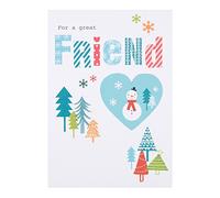 Hallmark Friend Christmas Card 'Very Happy' - Medium