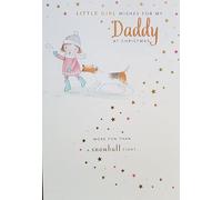 Hallmark from Little Girl to Daddy Christmas Card - Little Girl Wishes for My Daddy a Christmas