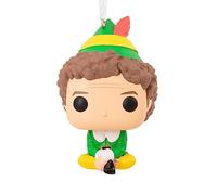Hallmark Funko POP Buddy the Elf Hanging Ornament, Green & Yellow | Durable Resin, Compact Size, 8.5cm by 5.5cm by 5 cm, Ideal Christmas Gift