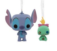 Hallmark Funko POP! Disney Lilo & Stitch Tree Decoration, Stitch & Scrump, 2 Pack