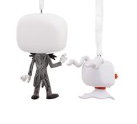 Hallmark Funko POP! The Nightmare Before Christmas Tree Decoration, Jack Skellington & Zero, 2 Pack