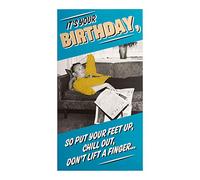 Hallmark Funny Birthday Card "Put Your Feet Up" - Medium