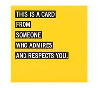 Hallmark Funny Card "Admires and Respects You" - Medium