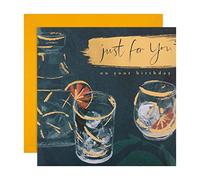Hallmark General Birthday Card - Illustrated Drinks Design