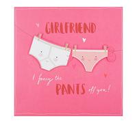 Hallmark Girlfriend Birthday Card "Fancy The Pants Off You" - Medium [Old Model]