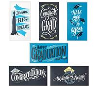 Hallmark Graduation Money Holders or Gift Card Holders Assortment with Envelopes, Hats Off (36 Cards and Envelopes)