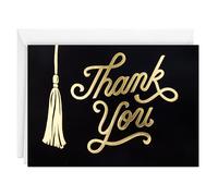Hallmark Graduation Thank You Cards, Black and Gold Tassel (40 Thank You Notes with Envelopes)