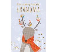 Hallmark Grandma Christmas Card - For a Very Lovely Grandma Reindeer