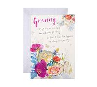 Hallmark Granny Mothers Day Card, Classic Floral Design, Mothers Day Card for Granny, Pink, Purple, Blue