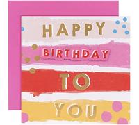 Hallmark Happy Birthday To You Stripe Female Card