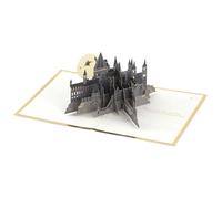 Hallmark Harry Potter, 3D & Pop-Up Any Occasion Card, Golden Snitch, Broomstick, Birthday, Fathers Day, Christmas, Daughter, Son, Granddaughter, Grandson, Wizarding World, Gold