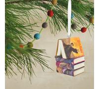 Hallmark Harry Potter Stacked Books With Wand Christmas Ornament, Harry Potter Decoration, Christmas Hanging Ornament, Gifts for Christmas