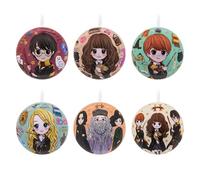Hallmark Harry Potter Christmas Tree Decorations, 12 Pack XMAS Ornaments, Tin Baubles