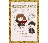 Hallmark Harry Potter Granddaughter Birthday Card - To A Granddaughter who brings magic into our lives