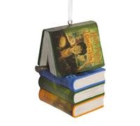 Hallmark Harry Potter Hanging Ornament, Books & Wand, Resin, Green