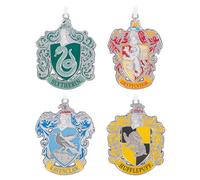 Hallmark Harry Potter Hogwarts Crests Metal Keepsake Ornament, 4-Pack