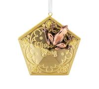 Hallmark Harry Potter Premium Metal Ornament, Tree Decoration, Chocolate Frog Box, Collectible, Gold