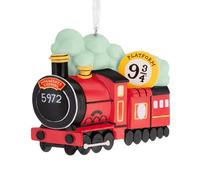 Hallmark Hogwarts Express & 9 3/4 Sign Christmas Ornament, Harry Potter Decoration, Red
