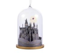 Hallmark Hogwarts Harry Potter Glass and Paper Hanging Christmas Ornament | Ornament measuring 8.3 x 11.4 x 8.3cm, with white loop and ribbon