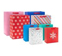 Hallmark Holiday Gift Bag Assortment (8 Bags: 4 Medium 9", 4 Large 13")