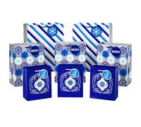 Hallmark Holiday Gift Bag Assortment, Blue and Silver (Pack of 8 Gift Bags; 3 Small 6", 3 Medium 9", 2 Large 13")