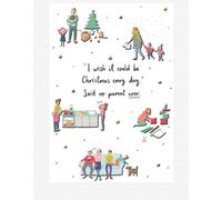 Hallmark Humour Funny Parents Joke Christmas Card - I Wish it Could be Christmas Every Day Said no Parent