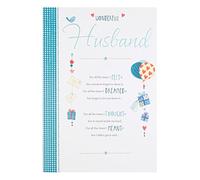 Hallmark Husband Birthday Card 'Wonderful' - Large