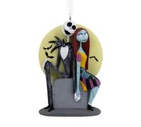 Hallmark Jack Skellington and Sally Hanging Christmas Ornament, Disney The Nightmare Before Christmas, Resin Tree Decoration