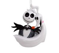 Hallmark Jack Skellington and Zero Hanging Christmas Ornament, Disney The Nightmare Before Christmas, Resin Tree Decoration