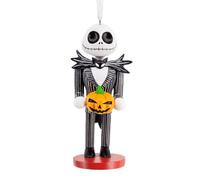 Hallmark Jack Skellington Nutcracker Ornament, Tree Decoration, The Nightmare Before Christmas, Collectible, Black, White