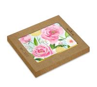 Hallmark Just to Say Card Multipack, 10 Cards, 1 Illustrated Pink Floral Design, With White Envelopes