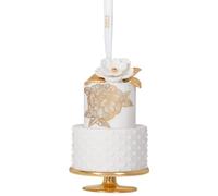 Hallmark Keepsake Christmas Ornament 2022, A Sweet Beginning Wedding Cake, Porcelain