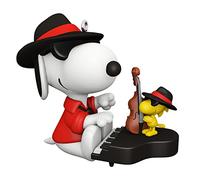 Hallmark Keepsake Christmas Ornament 2022, Peanuts Spotlight on Snoopy Jazzy, Snazzy Friends