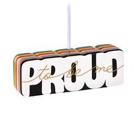Hallmark Keepsake Christmas Ornament 2023, Proud to Be Me, Rainbow LGBTQIA, Pride Gift