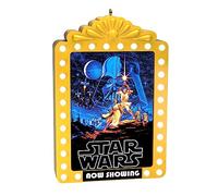 Hallmark Keepsake Christmas Ornament 2023, Star Wars: A New Hope Now Showing Ornament with Light, Gifts for Star Wars Fans