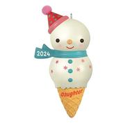 Hallmark Keepsake Christmas Ornament 2024, Daughter Snowman Ice Cream Cone 2024
