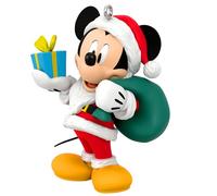 Hallmark Keepsake Christmas Ornament 2024, Disney All About Mickey! Santa Mickey, Gifts for Disney Fans