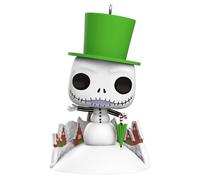 Hallmark Keepsake Christmas Ornament 2024, Disney Tim Burton's The Nightmare Before Christmas Jack Skellington Snowman Funko POP!, Gifts for Disney Fans