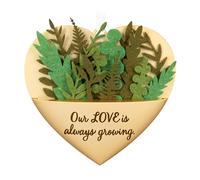 Hallmark Keepsake Christmas Ornament 2024, Growing in Love, Metal & Fabric, Gift for Couple