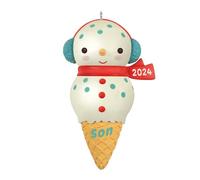 Hallmark Keepsake Christmas Ornament 2024, Son Snowman Ice Cream Cone 2024